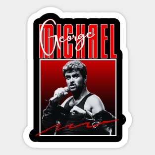 George michael///original retro Sticker